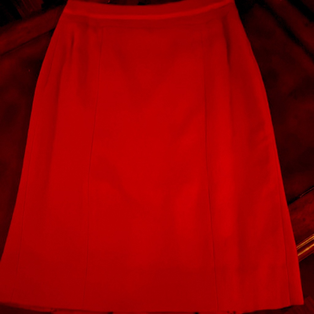 Red a-line skir
